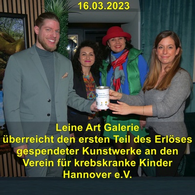 20230316 Leine Art Galerie krebskranke Kinder