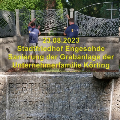 20230823 Friedhof Engesohde Grabanlage Koerting