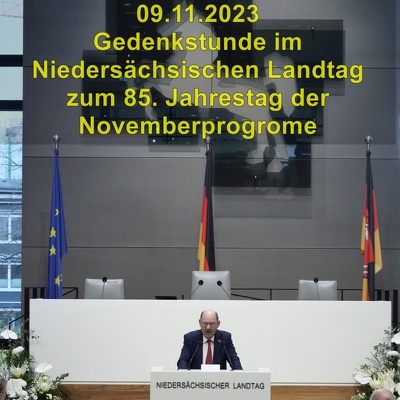20231109  Landtag Gedenkstunde 85J Novemberprogrome