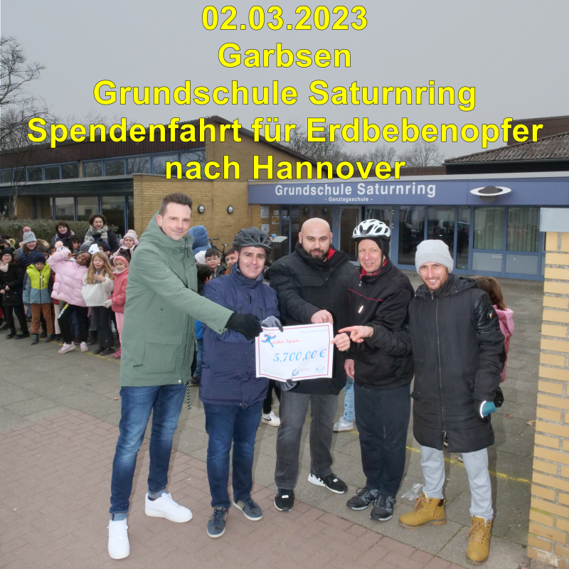 A Spendenfahrt Erdbebenopfer