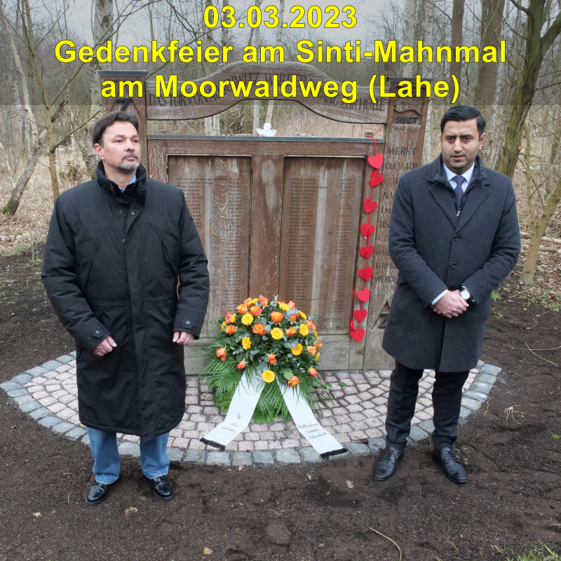 A Sinti-Mahnmal Moorwaldweg