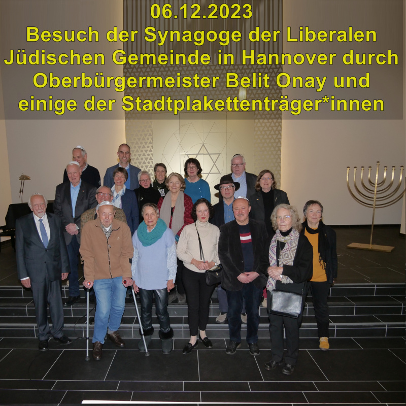 A Besuch Liberale Juedische Gemeinde OB Stadtplakettentr-