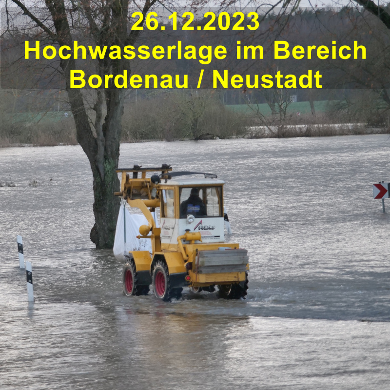 A Hochwasserlage  Bordenau Neustadt