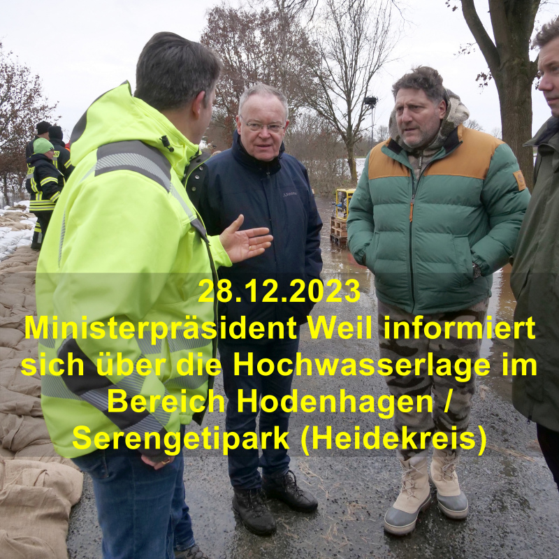 A MP Weil Hochwasserlage Hodenhagen Heidekreis