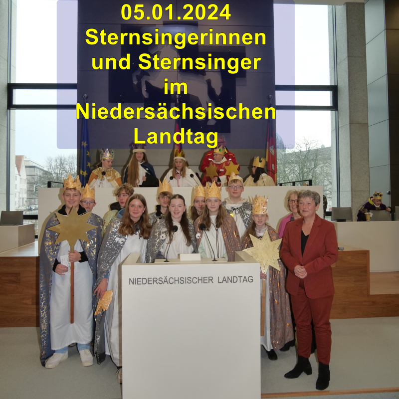A Sternsingerinnen Sternsinger Nds Landtag