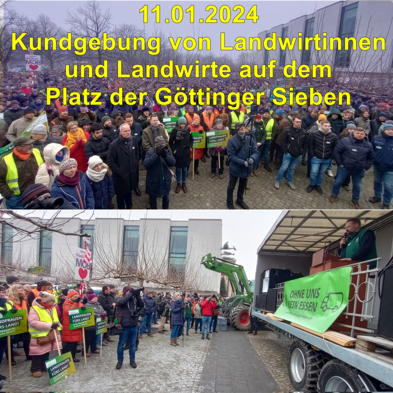 A Bauernprotest am Nds Landtag
